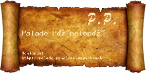 Palade Pénelopé névjegykártya